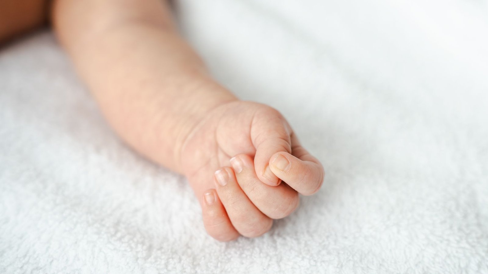 Real photo: baby hand photo, illustrating this section