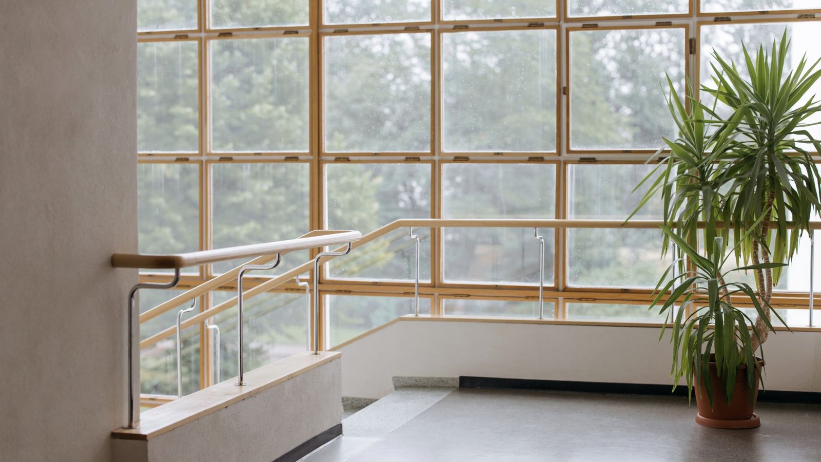 Bright modern interior of the kind used as a background plate when you blend stock images into one composite