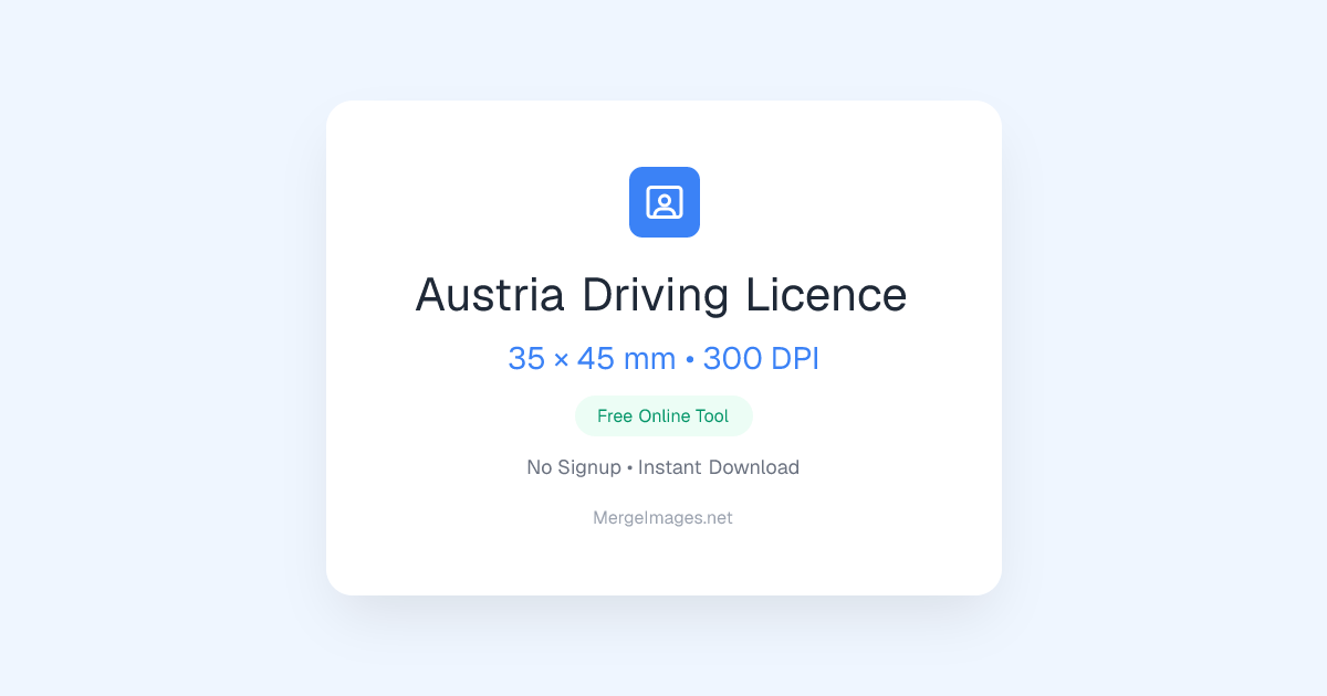 Foto de Driving Licence de Austria — 35x45mm | Herramienta Gratuita ...