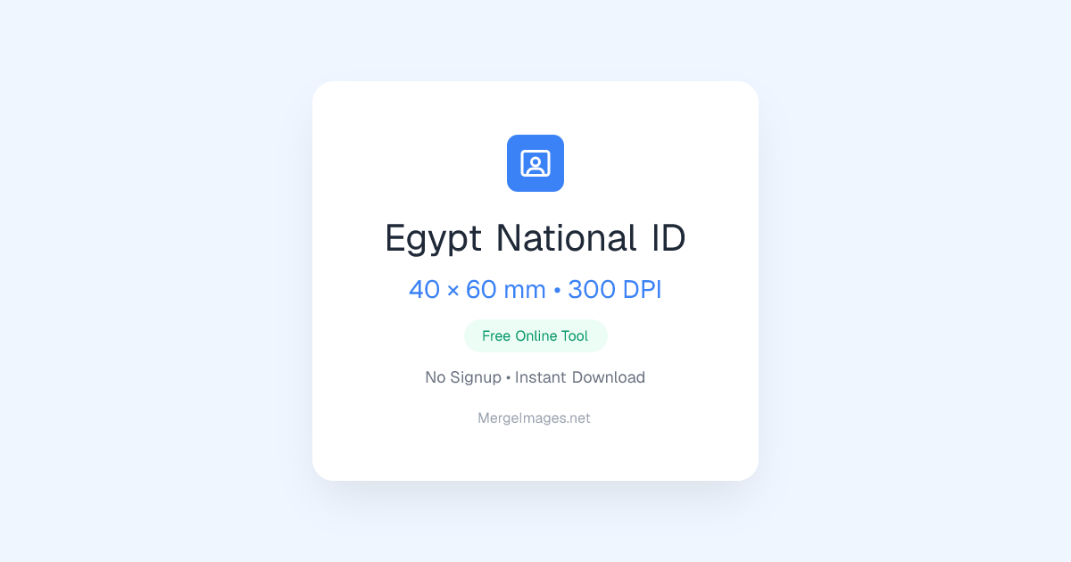 Foto de National ID de Egypt — 40x60mm | Herramienta Gratuita ...