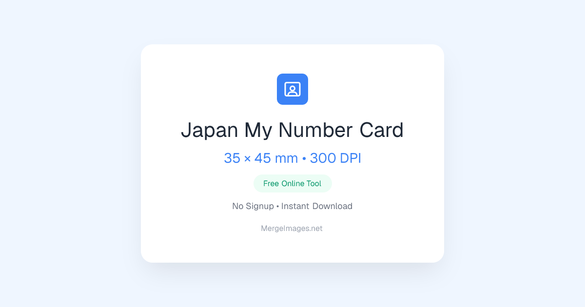 Foto de My Number Card de Japan — 35x45mm | Herramienta Gratuita ...