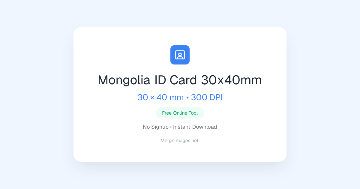 Foto de ID Card 30x40mm de Mongolia — 30x40mm | Herramienta Gratuita ...