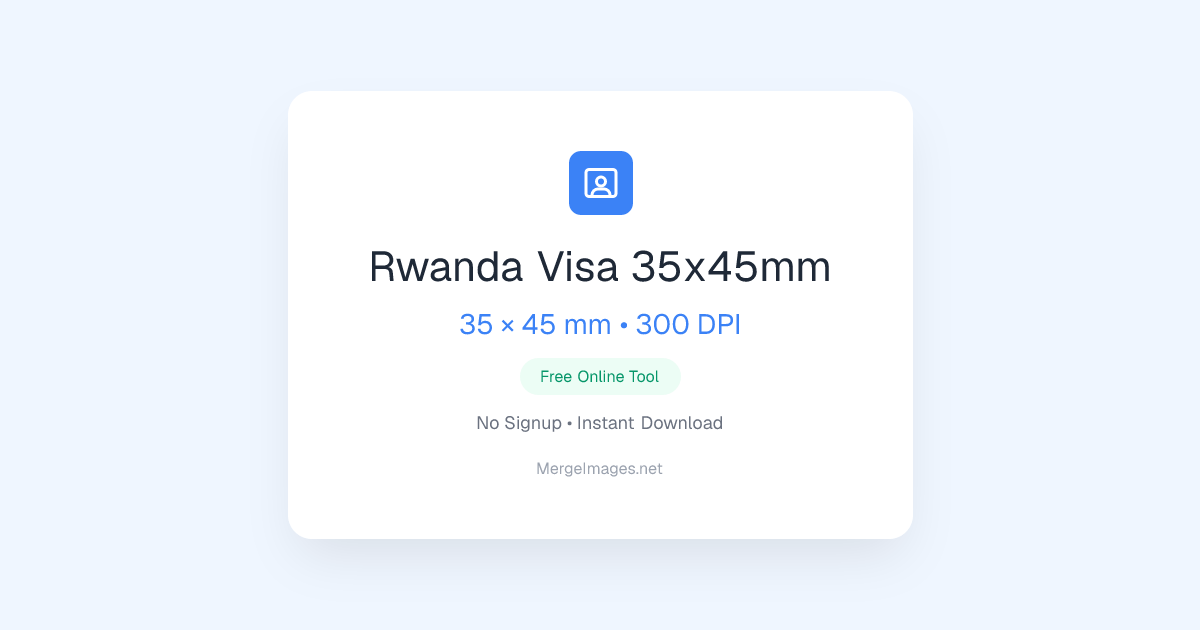 Foto de Visa 35x45mm de Rwanda — 35x45mm | Herramienta Gratuita ...