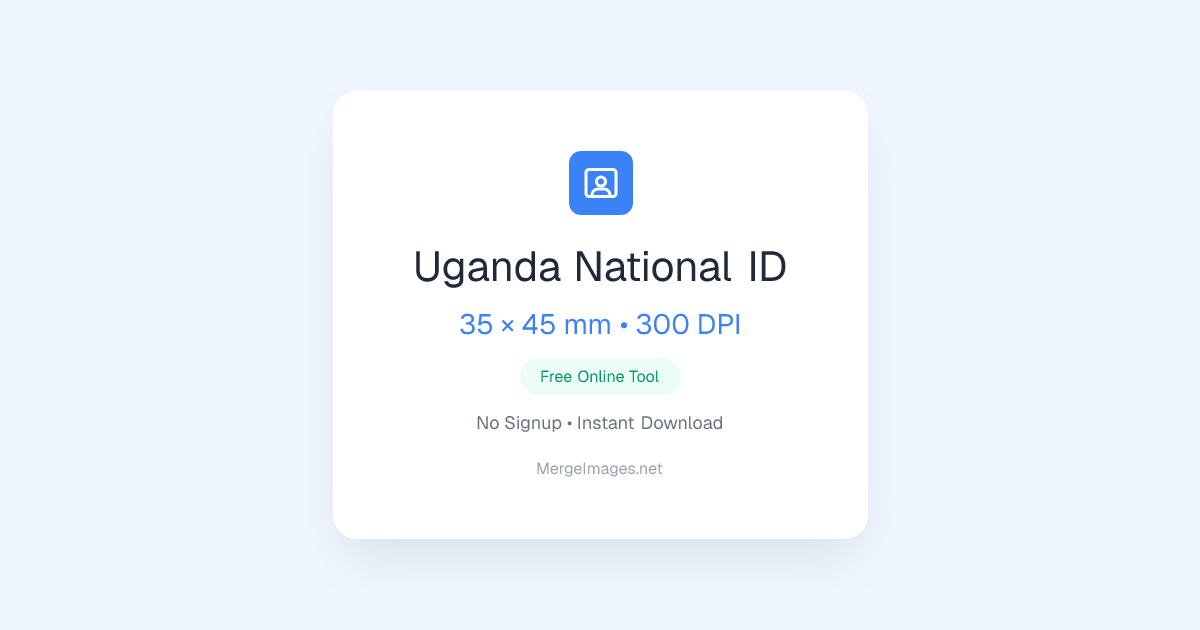 Foto de National ID de Uganda — 35x45mm | Herramienta Gratuita ...
