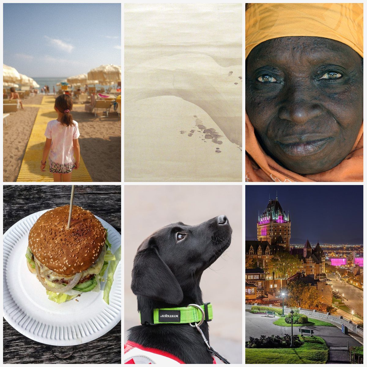 Mosaico de 6 fotos example collage